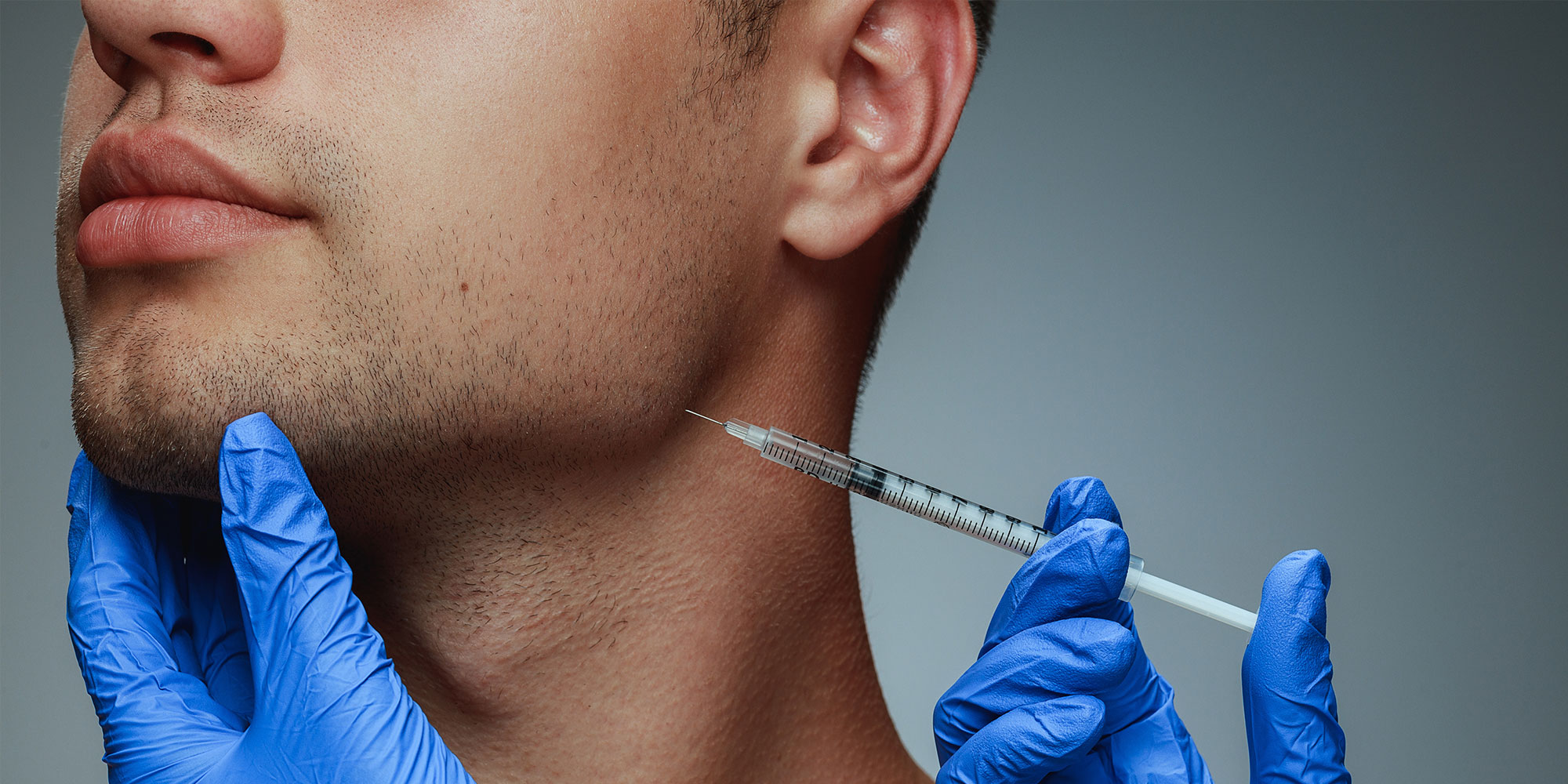 patient getting botox to help with TMJ